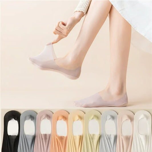 Invisible No Show Socks – Breathable, Sweat-Absorbent (3 Pairs)