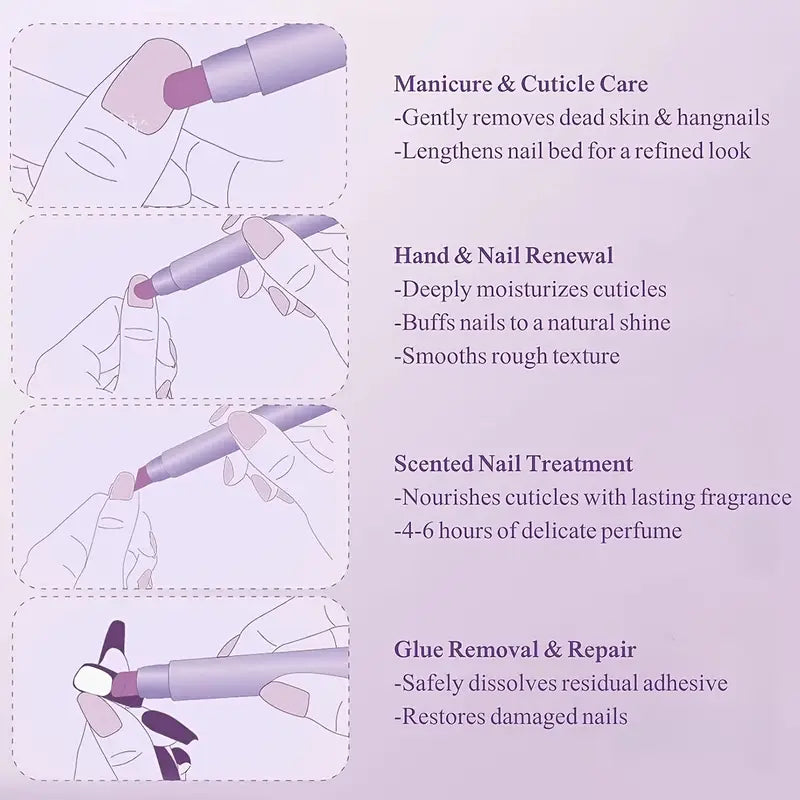3-in-1 Nail Care Pen with Ceramic Tip