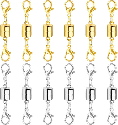Magnetic Necklace / Bracelet Clasp and Closures with Double Lobster Clasp